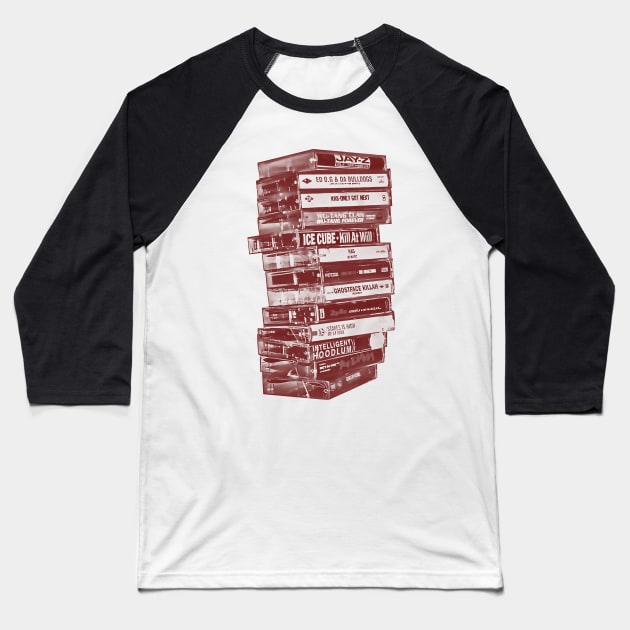 Retro Hip Hop Tape Baseball T-Shirt by big puppy